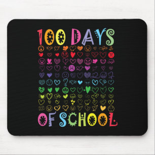 100 Days Of School Teacher Kids Student Boy Girl 1 Mouse Pad