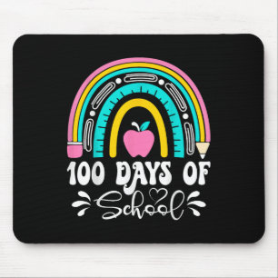 100 Days Of School Teacher Rainbow 100th Day Of Mouse Pad