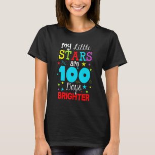 100 Days Of School Teacher Shirt Cute Brighter Sta