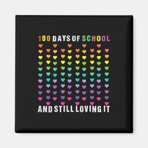 100 Days Of School Teacher Student Men Women Kids Magnet