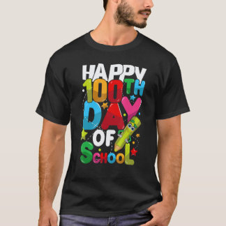 100 DAYS OF SCHOOL Teacher Student Men Women Kids  T-Shirt