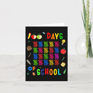 100 Days Of School Teacher Student's First 100 Day Card