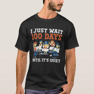 100 Days Of School Teachers Aide And Educational A T-Shirt
