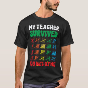 100 Days of School Teachers Kids 100th Day of Scho T-Shirt