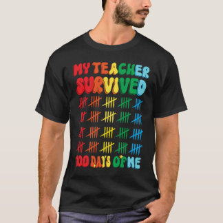 100 Days of School Teachers Kids 100th Day of Scho T-Shirt