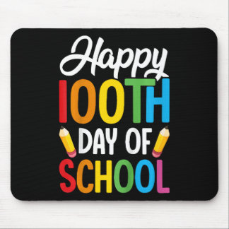 100 Days Of School Teachers Kids Girls Boys 100th  Mouse Pad