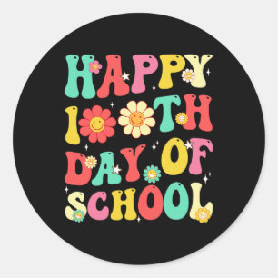 100 Days Of School Teachers Students 100th Day Sch Classic Round Sticker