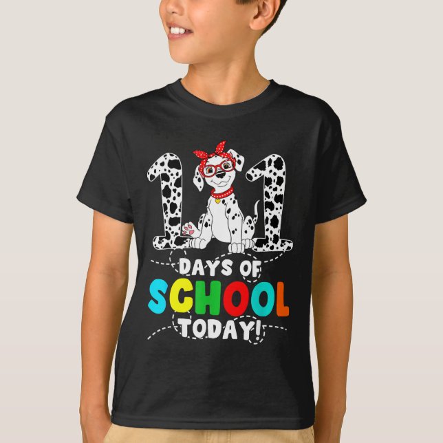 100 Days Of School Today Cute Dog Teacher Student  T-Shirt (Front)