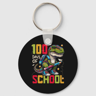 100 Days Of School Trex 100 Days Smarter 100th Day Key Ring