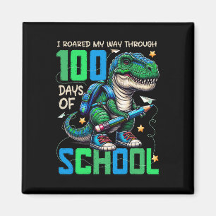 100 Days Of School Trex 100 Days Smarter 100th Day Magnet