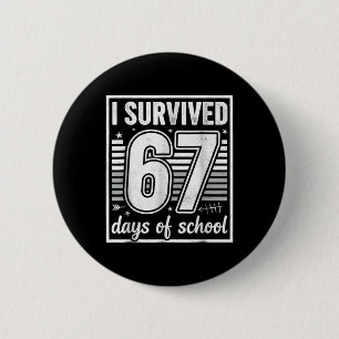 100 Days Of School Truck 67th Day Of School Six Se 6 Cm Round Badge