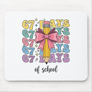 100 Days Of School Truck 67th Day Of School Six Se Mouse Pad