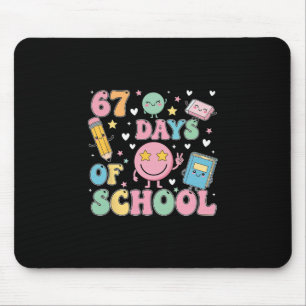 100 Days Of School Truck 67th Day Of School Six Se Mouse Pad