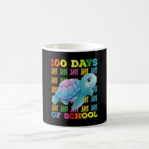 100 Days Of School Turtle Teacher Student Coffee Mug