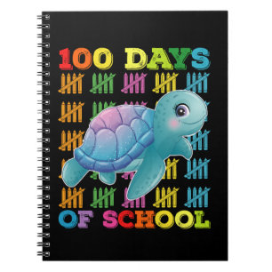 100 Days Of School Turtle Teacher Student Notebook