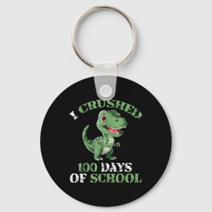 100 Days Of School Tyrannosaurus 100th Day Of Key Ring