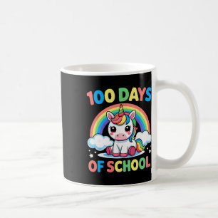 100 Days Of School Unicorn 100 Days Smarter 100th Coffee Mug