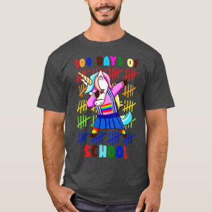 100 Days Of School Unicorn 8 T-Shirt
