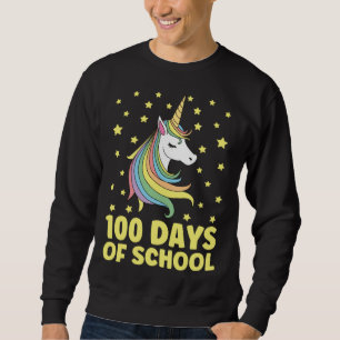 100 Days of School Unicorn Girls Teacher 100th Day Sweatshirt