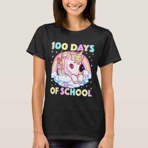 100 Days Of School Unicorn Girls Teacher 100th Day T-Shirt