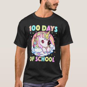 100 Days Of School Unicorn Girls Teacher 100th Day T-Shirt