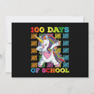100 Days Of School Unicorn Teacher Invitation
