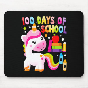100 Days Of School Unicorn Toddler Girls 100th Day Mouse Pad