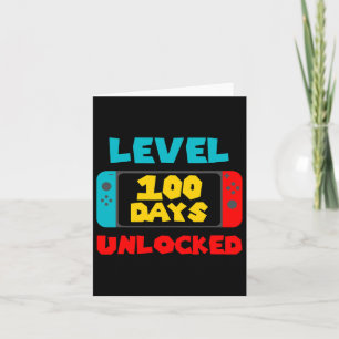 100 Days Of School Unlocked 100th Day Video Gamer Card