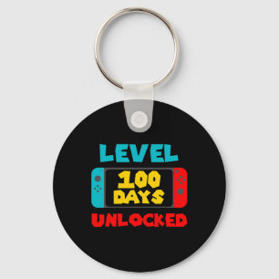 100 Days Of School Unlocked 100th Day Video Gamer Key Ring