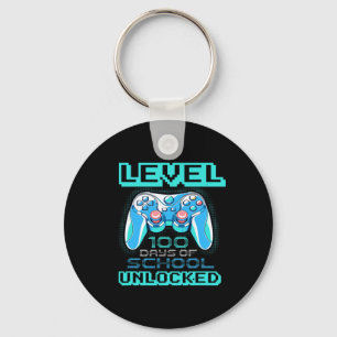 100 Days Of School Unlocked Boys Girls Kids Video  Key Ring