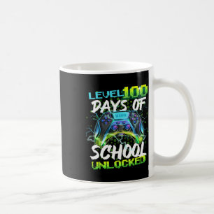 100 Days Of School Unlocked Gamer Boy Girl Video G Coffee Mug