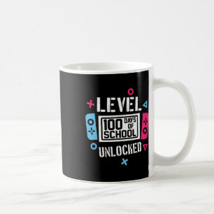 100 Days Of School Unlocked Gamer Video Games Boys Coffee Mug