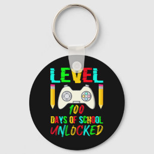 100 Days Of School Unlocked Gamer Video Games Boys Key Ring