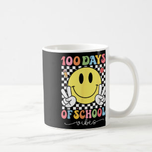 100 Days Of School Vibes Cute Smile Face 100th Coffee Mug