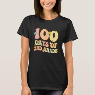 100 Days Of Second Grade Teacher 100th Day Of Scho T-Shirt
