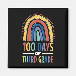 100 Days Of Third Grade Rainbow Happy 100th Day Of Magnet