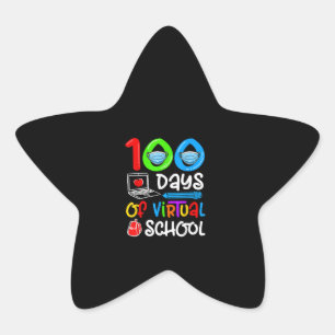 100 Days Of Virtual School Online Star Sticker