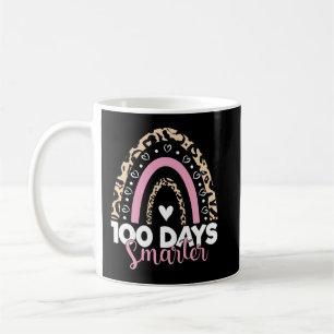 100 Days Samrter Happy 100th Day of School Rainbow Coffee Mug