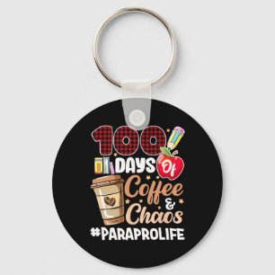 100 Days School Happy 100th Day Coffeechaos  Key Ring