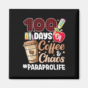100 Days School Happy 100th Day Coffeechaos Magnet