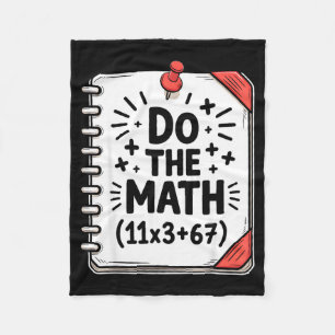 100 Days School Math Equation Do The Math 100 Funn Fleece Blanket
