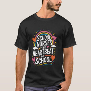 100 Days School Nurse Design School Nursing Apprec T-Shirt
