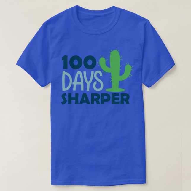 100 Days Sharper 100 Days of School 1 T-Shirt (Design Front)
