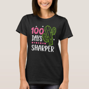 100 Days Sharper Cactus Happy 100th Day Of School T-Shirt