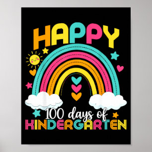 100 Days Smarter 100th Day Of Kindergarten Teacher Poster