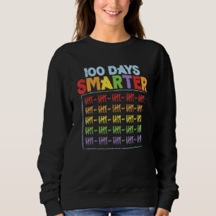 100 Days Smarter  100th Day Of School Board Tally  Sweatshirt