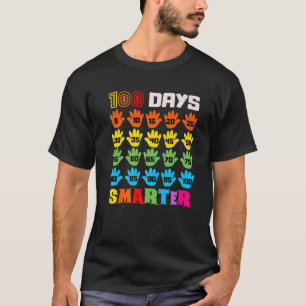 100 Days Smarter 100Th Day Of School Teachers Kids T-Shirt