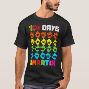 100 Days Smarter 100th Day Of School Teachers Kids T-Shirt