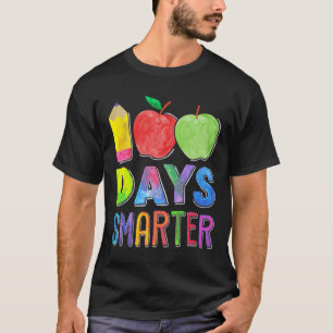 100 Days Smarter 100th Day Of School Women Teacher T-Shirt