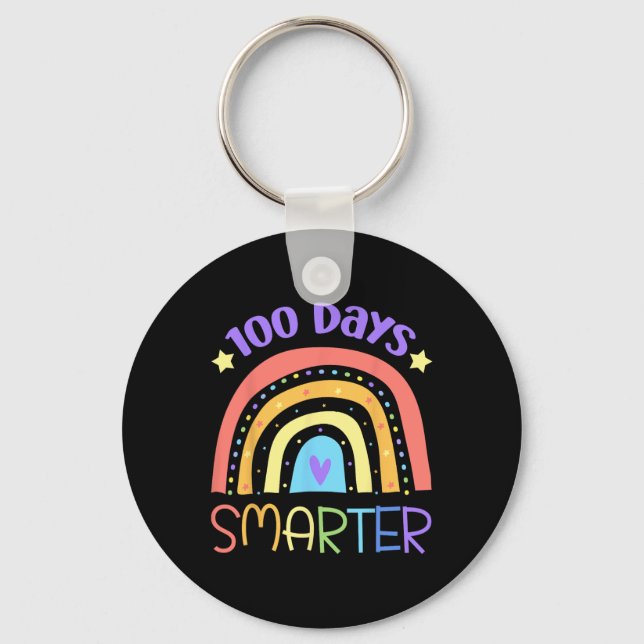 100 Days Smarter 1  Key Ring (Front)